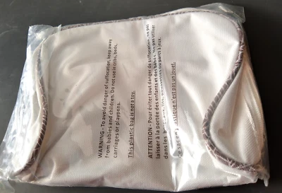 Bolsa de Maquillaje de Lona Blanca Yves Rocher NUEVA 2 Secciones Interior, 1 Cremallera Interior, 1 Exterior Foto 1 de 4