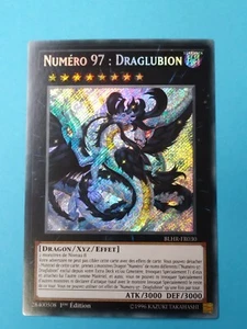 Yugioh - 1x Numero 97: Draglubion- BLHR-FR030 Secret Rare 1st Edition NM FRENCH - Picture 1 of 1