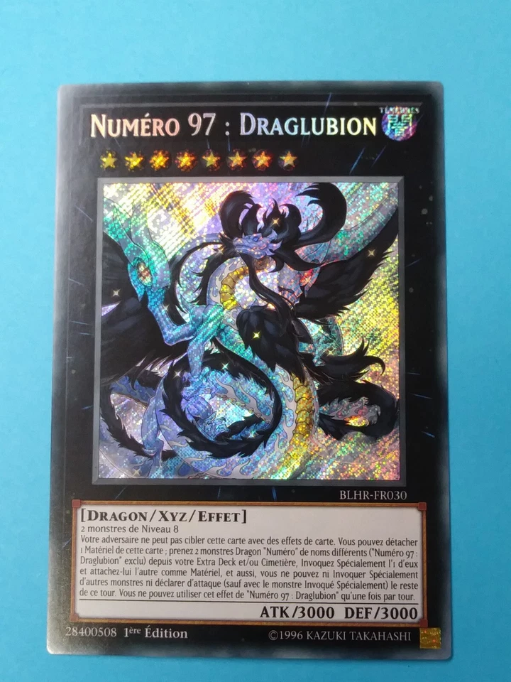 Yugioh - 1x Numero 97: Draglubion- BLHR-FR030  Secret Rare 1st Edition NM FRENCH - Image 1 of 1