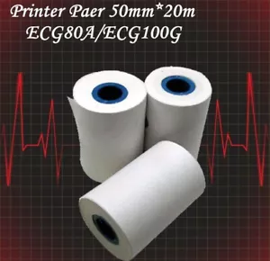10pcs ECG Recorder Print Paper for CONTEC ECG100G ECG90A electrocardiograph 20m - Picture 1 of 5