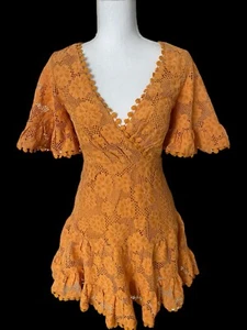 Vestido Hello Molly Manga Corta Naranja Talla 4 - Imagen 1 de 8