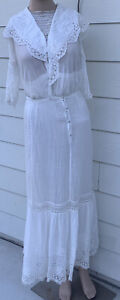 Pre 1920 Vintage Wedding Dresses & Veils for Women for sale | eBay