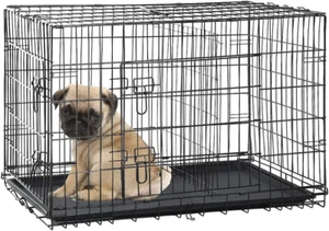 Dog Crate Dog Kennel Cage for Small Dogs, 24" Portable Foldable Indoor Outdoor L - Picture 1 of 12