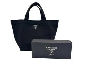 PRADA Totebag Black Canvas L'HOMME VIP Gift with Box Auth - Picture 1 of 3