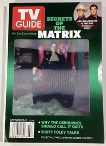 Matrix TV Guide 2003 Atlanta Ed Keanu Lenticular Ozzy Foley Halloween OC Chair - Picture 1 of 24