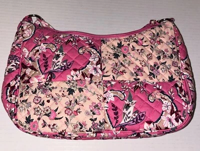 Cartera Bandolera Vera Bradley Frannie Media Luna Botánica Paisley Rosa Patchwork Foto 1 de 4