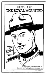 Tarjeta de exposición brillante King Features 1949 montada King of the Royal - Imagen 1 de 1
