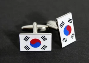 Manschettenknöpfe Flagge Südkorea - 18 x 12 mm - Picture 1 of 1