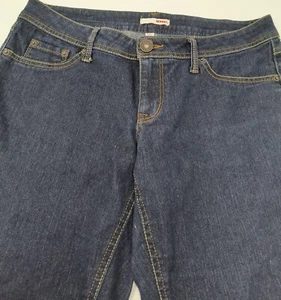 Bongo Jeans Juniors Size 9 Low Rise Dark Wash Stretch - Picture 1 of 9