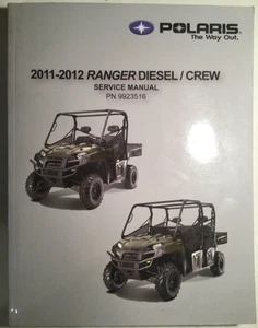 2011-2012 Polaris Ranger Diesel Crew 9923516 Shop Service Manual R11TH90DG  - Picture 1 of 11