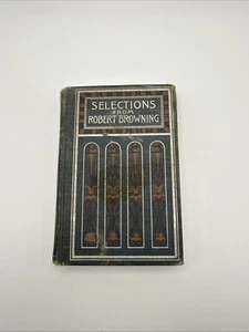 Selections from Robert Browning Poems 1883 First Edition rare poetry - Foto 1 di 8