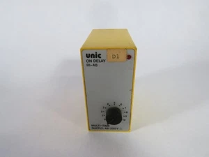 Unic RI-48 On Delay Timer 0sec-10min Multi-Time 48-250V USED - Picture 1 of 4