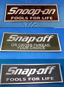 Fun With "Snap-Off" Tool Company Toolbox Badge-3 Styles! - Picture 1 of 10