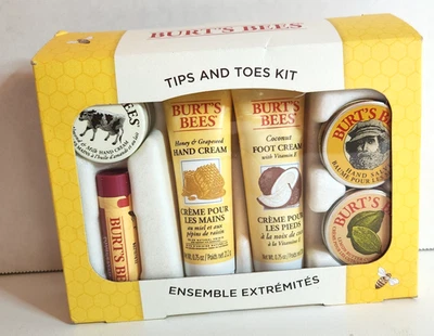 Kit de puntas y dedos de los pies Burt's Bees - NUEVO EN CAJA - Juego de regalo Foto 1 de 4