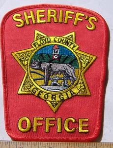 FLOYD  COUNTY   SHERIFF   GEORGIA  POLICE  FABRIC   PATCH - Picture 1 of 1