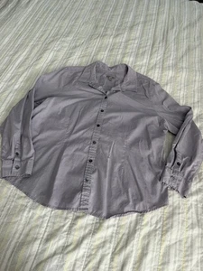 J. Jill Damen Gr. XL lila klassisches Langarm Hemd mit Knopfleiste 100% Baumwolle - Bild 1 von 7