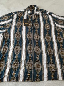 Casa Moda Couture 4XLarge Woven Camp Shirt Mens New - Picture 1 of 8