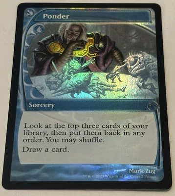 🌟 Ponder (Future Sight) Secret Lair Drop FOIL MTG 🌟 - Image 1 of 2