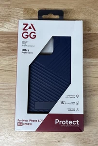 Zagg Denali Snap Kickstand Case 16Ft/5M Schutz für iPhone 15 Pro Max, Blau - Bild 1 von 1