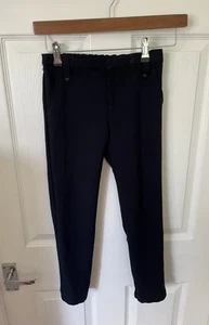 F&F Girls navy school uniform trousers age 7-8Y adjustable waistband & Pockets - Picture 1 of 3
