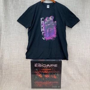 Level 7 Escape Lockdown Semi-Cooperative Board Game Expansion T-shirt XL Bundle - Picture 1 of 14