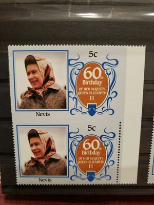 Nevis /  Queen Elizabeth 60th Birthday  VFMNH - Image 1 of 4