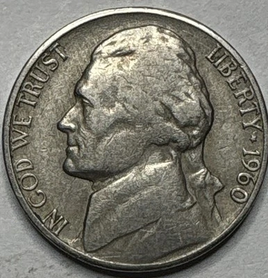 1960 JEFFERSON NICKEL D OVER S - Image 1 of 4