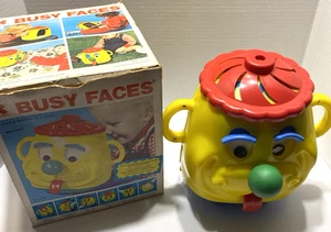 Kohner Bros. Busy Faces Baby Kleinkind Spielzeug 1973 Hund Spiegel Jingle Vintage in Box - Bild 1 von 11