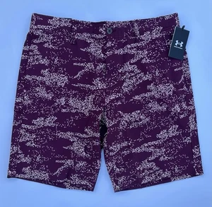 Under Armour Golfshorts Herren 34 weinrot pink neu Camouflage Stretch Performance Tasche - Bild 1 von 8