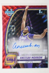 2024-25 Bowman Chrome Aneesah Morrow Auto Red /45 #6 - Picture 1 of 2