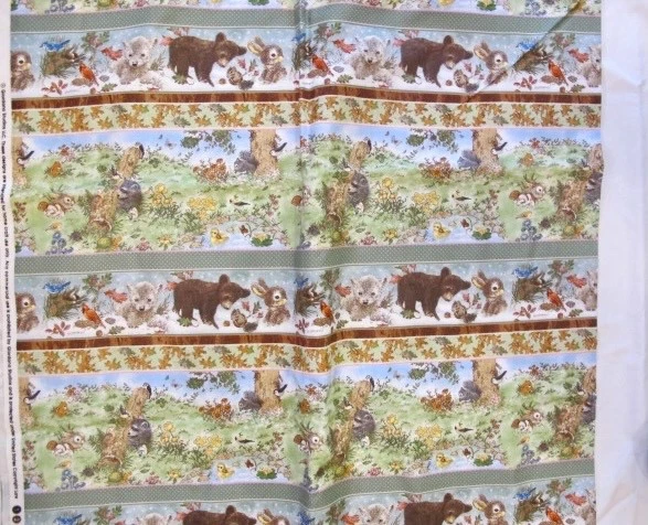 ANIMALES DEL BOSQUE - CAÍDA - TELA GIORDANO STUDIOS - 1,5 YARDAS Foto 1 de 3