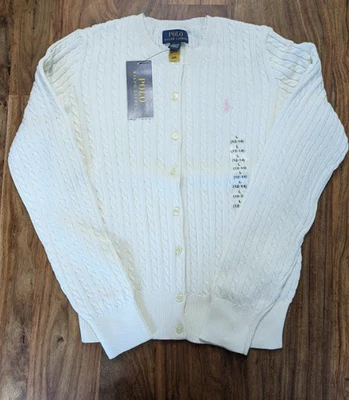 Cárdigan de algodón mini cable polo ralph lauren para niñas Foto 1 de 4