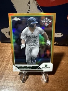 Drake Baldwin Gold Topps Pro Debut Chrome Numbered /50 - Picture 1 of 2