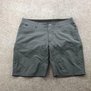 Kuhl Shorts Mens 38 Gray Ripstop Hiking Outdoor Quick Dry Stretch Zip Pocket - Picture 1 of 10