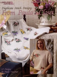 Leisure Arts, Inc. Leaflet 02196 - Duplicate Stitch Designs From Paula's Closet - Picture 1 of 2