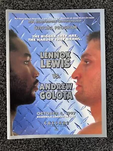 1997 Lennox Lewis v Andrew Golota, WBC Heavyweight Championship Programme - Picture 1 of 7