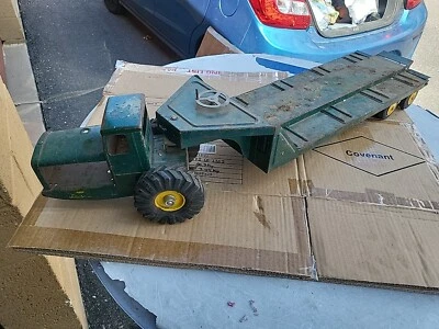 Vintage Nylint Tournahauler Low Boy Trailer and Cab - Image 1 of 4