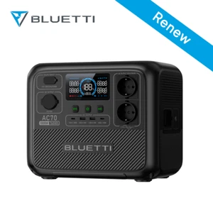 BLUETTI AC70 1000W 768Wh Estación de Energía Portátil para Corte de energía LFP - Imagen 1 de 10
