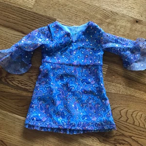 American Girl blue paisley Talent Show Dress Sequin RETIRED - Picture 1 of 4