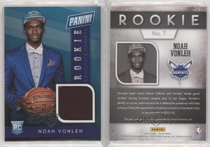 2014 Panini Black Friday Rookie Memorabilia 10 Noah Vonleh #7 Rookie RC