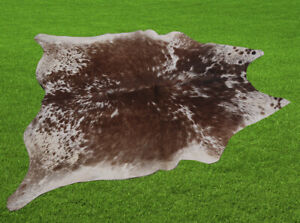 New Cowhide Rugs Area Cow Skin Leather 15.34 sq.feet (47"x47") Cow hide E-5587