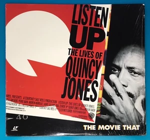 LISTEN UP THE LIVES OF QUINCY JONES LASERDISC in shrink Near Mint Widescreen - Foto 1 di 4