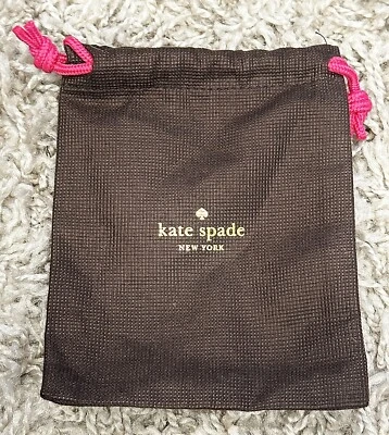 Bolsa de viaje para joyas Kate Spade bolsa antipolvo con cordón 5 x 6 marrón/rosa/dorado Foto 1 de 2