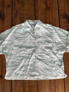 Alpine Design Shirt Womens XS Mineral Jade Print Button Up Camping Shirt NWT - Picture 1 of 7
