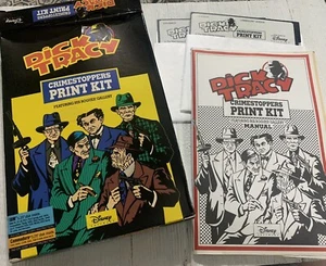 Dick Tracy Crimestoppers Print Kit Disney Software 5.25"Disk (PC/Commodore,1991) - Picture 1 of 4