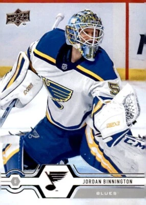2019-2020 Upper Deck Hockey #123 Jordan Binnington St. Louis Blues Series 1 - Image 1 of 2