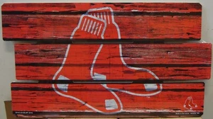 BOSTON RED SOX LOGO WOOD SIGN 14"X25'' BRAND NEW WINCRAFT ๐ - Picture 1 of 1