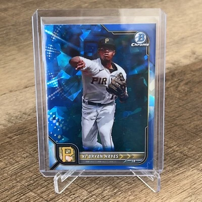 2022 Bowman Chrome Sapphire KE’BRYAN HAYES Refractor Card #49 Pittsburgh Pirates - Image 1 of 2