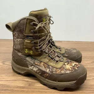 Under Armour Mens Sz 8 Realtree Brow Tine Insulated Camo Hunting Boots Gore Tex - Picture 1 of 10
