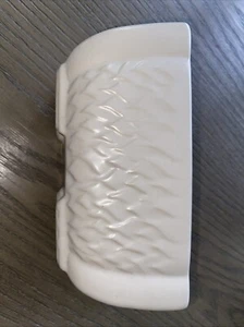 Vintage McCoy Pottery White Ivory Rectangular Planter Pot - Picture 1 of 4
